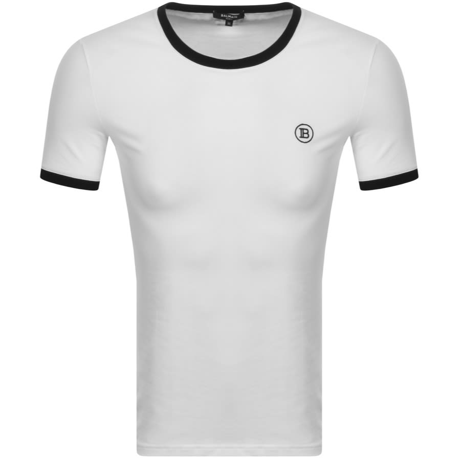 Alternative Image for ProductBalmain Ringer T Shirt White1